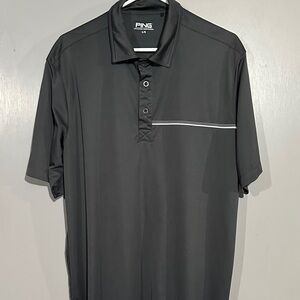 PING Men's Polo Shirt in Black